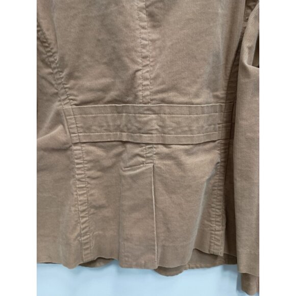 Vintage Kikit Jeans Womens Corduroy Blazer Jacket Large Tan Academia Preppy - Picture 8 of 10